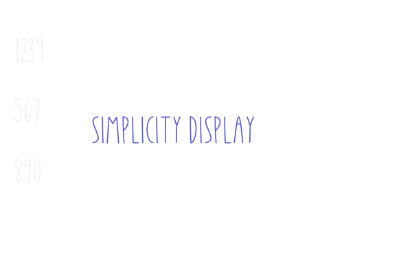 Simplicity Display