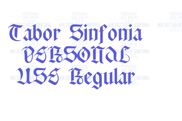 Tabor Sinfonia PERSONAL USE Regular