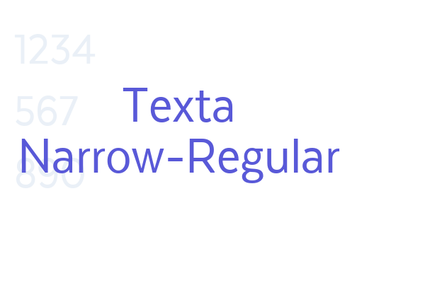 Texta Narrow-Regular