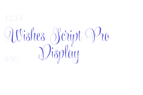 Wishes Script Pro Display