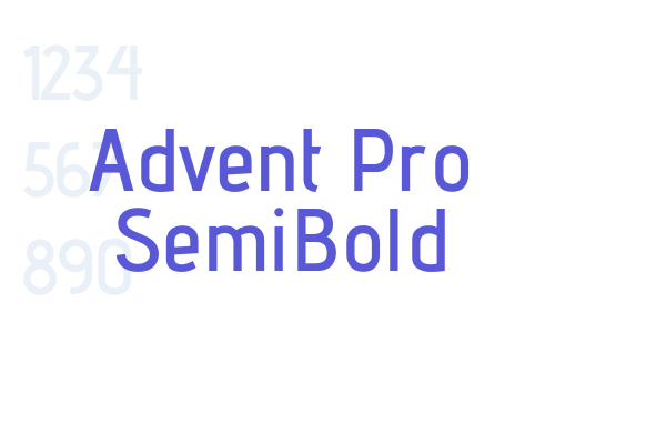 Advent Pro SemiBold