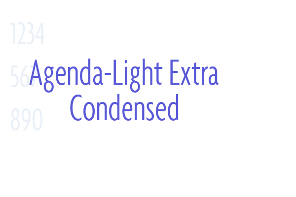 Agenda-Light Extra Condensed