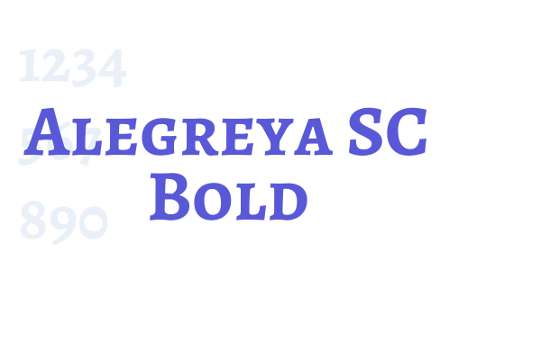 Alegreya SC Bold