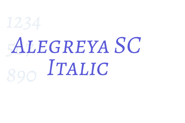 Alegreya SC Italic