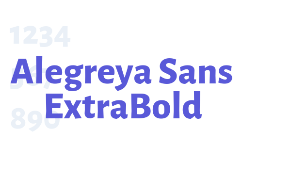 Alegreya Sans ExtraBold