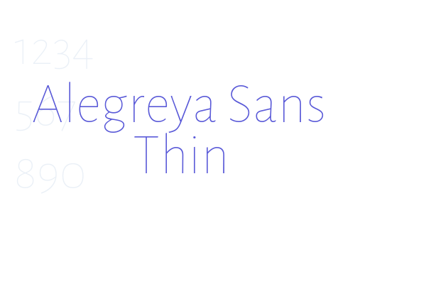 Alegreya Sans Thin