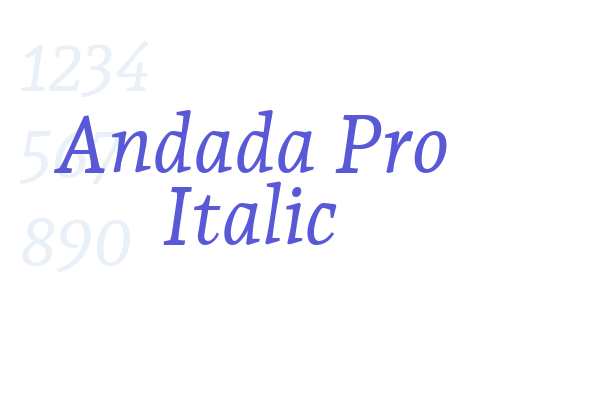 Andada Pro Italic