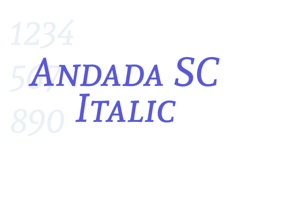 Andada SC Italic