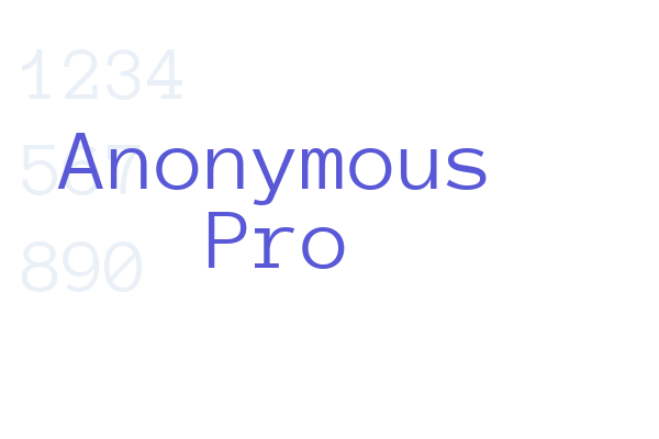 Anonymous Pro