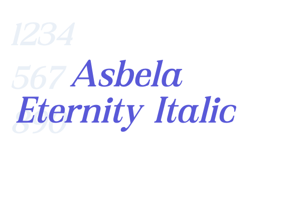 Asbela Eternity Italic