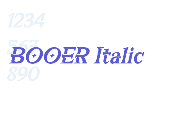 BOOER Italic