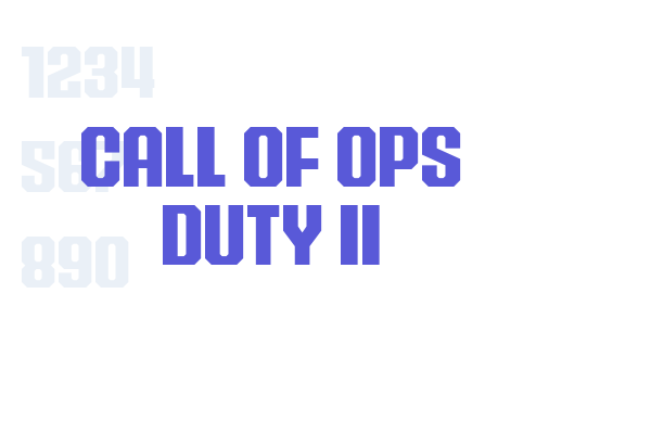 Call of Ops Duty II