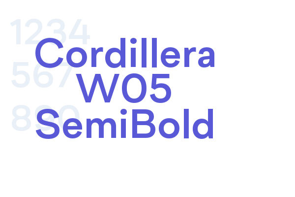 Cordillera W05 SemiBold