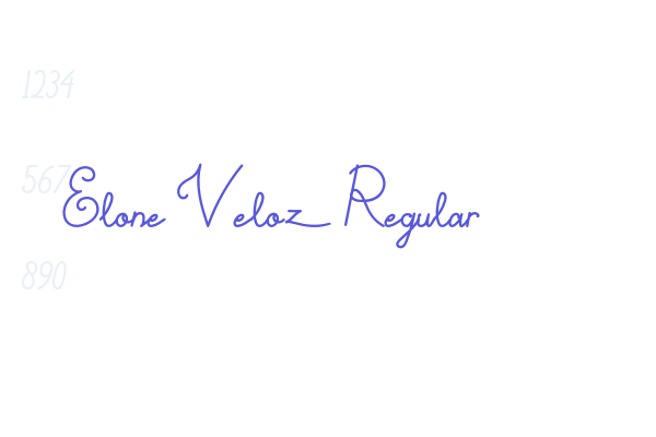 Elone Veloz Regular Font