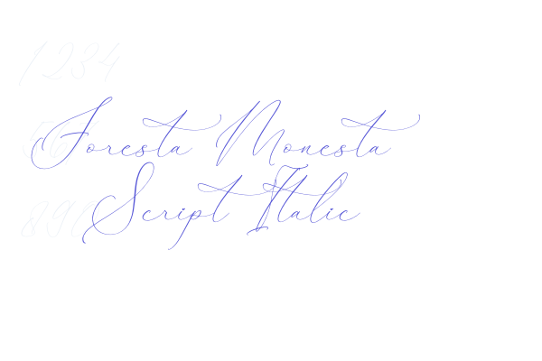 Foresta Monesta Script Italic