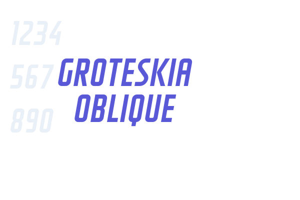 GROTESKIA OBLIQUE