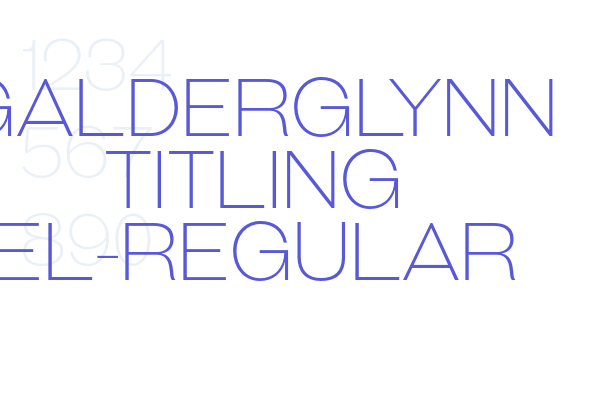 Galderglynn Titling El-Regular