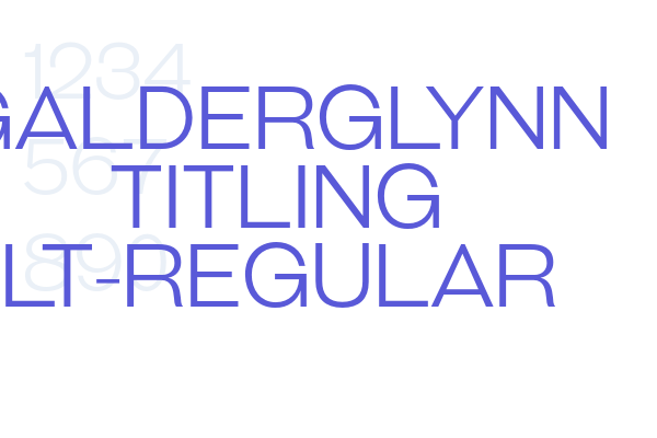 Galderglynn Titling Lt-Regular