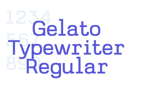 Gelato Typewriter Regular