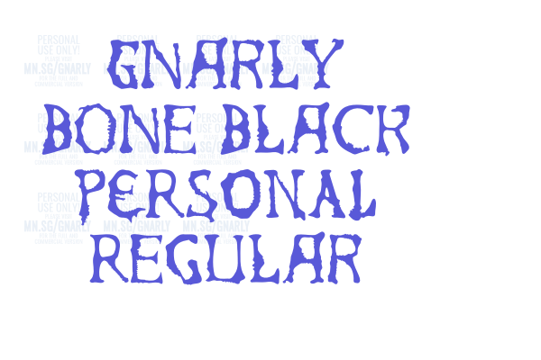 Gnarly Bone Black PERSONAL Regular