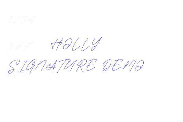 HOLLY SIGNATURE DEMO