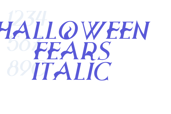 Halloween Fears Italic