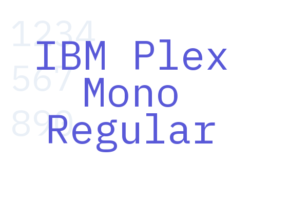 IBM Plex Mono Regular