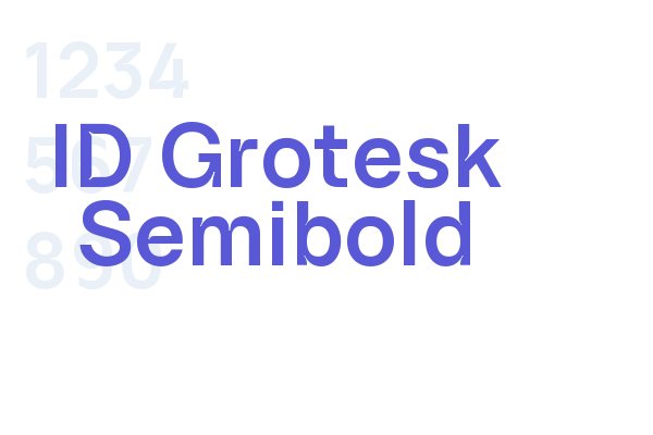 ID Grotesk Semibold