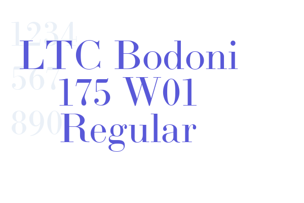 LTC Bodoni 175 W01 Regular