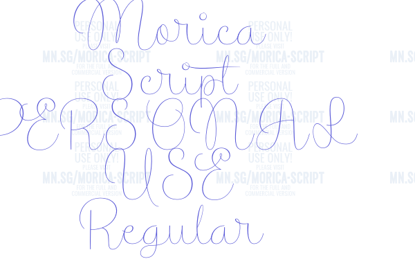 Morica Script PERSONAL USE Regular