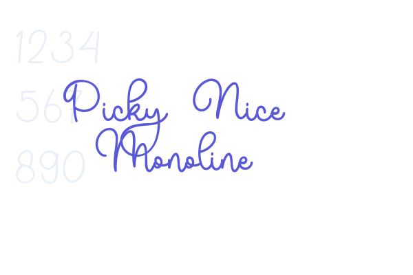 Picky Nice Monoline