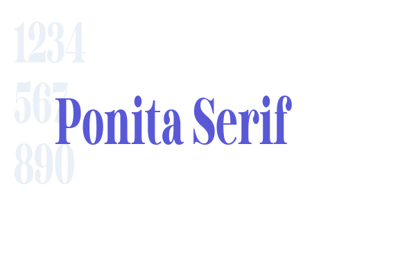 Ponita Serif