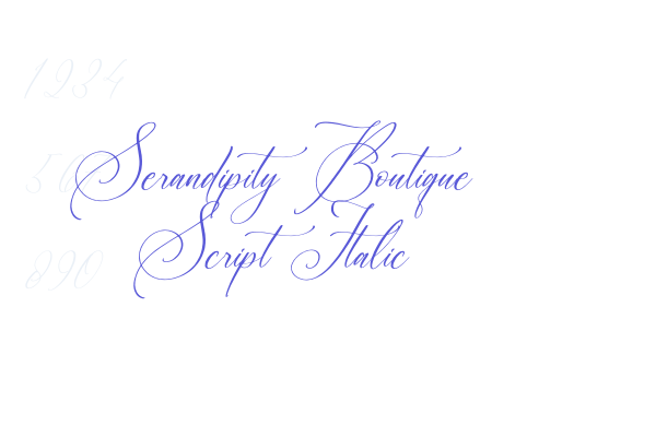 Serandipity Boutique Script Italic