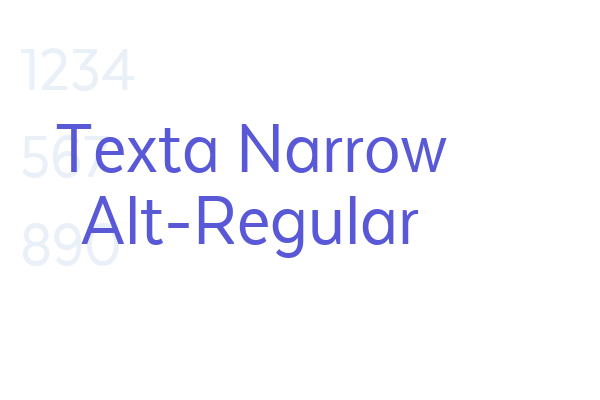 Texta Narrow Alt-Regular