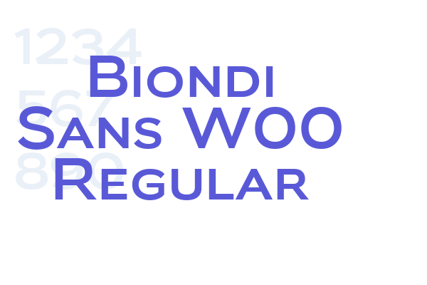 Biondi Sans W00 Regular