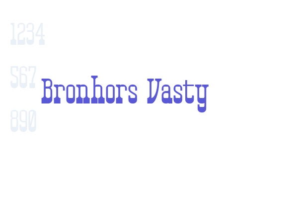 Bronhors Vasty font