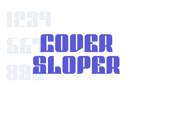 Cover Sloper font