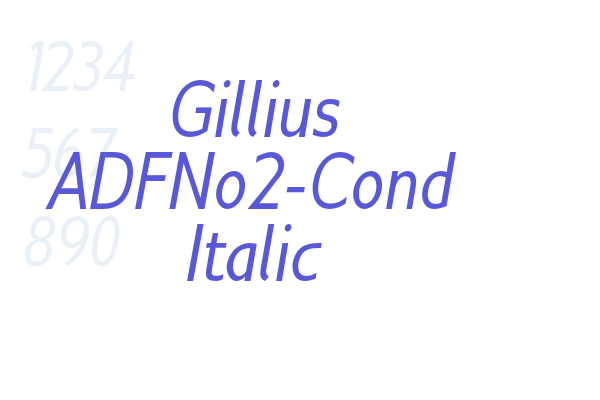 Gillius ADFNo2-Cond Italic