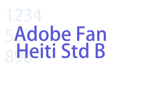 Adobe Fan Heiti Std B