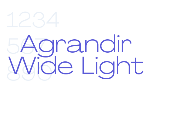 Agrandir Wide Light font