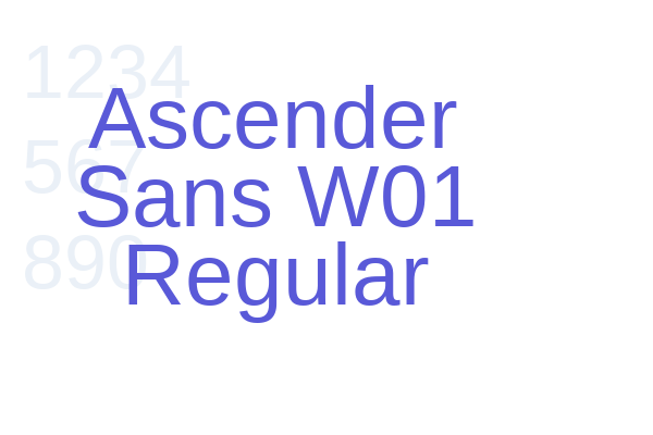 Ascender Sans W01 Regular