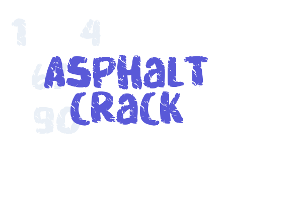 Asphalt crack