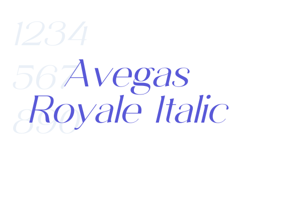 Avegas Royale Italic