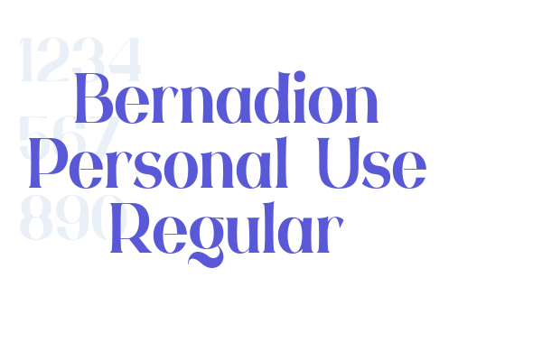 Bernadion Personal Use Regular