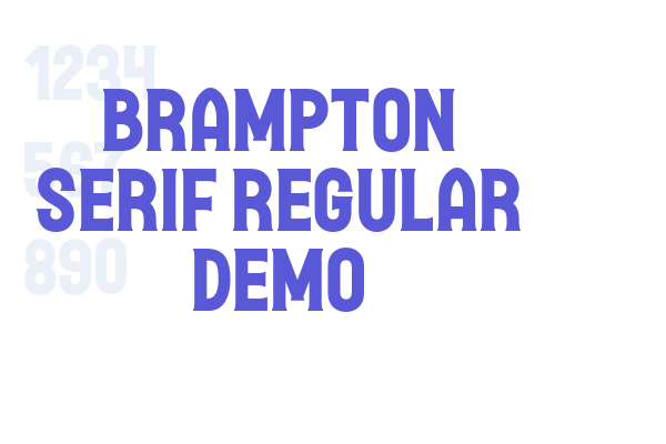 Brampton Serif Regular Demo