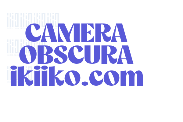 CAMERA OBSCURA