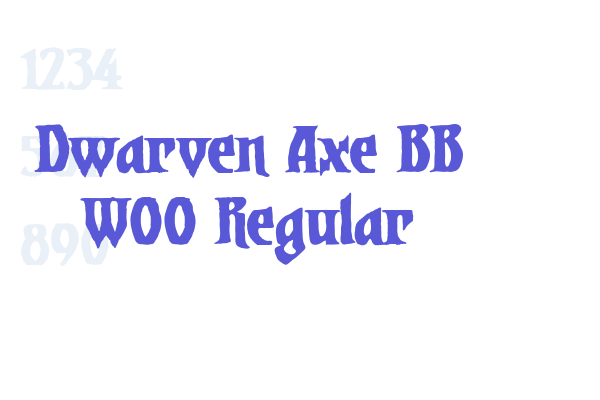 Dwarven Axe BB W00 Regular