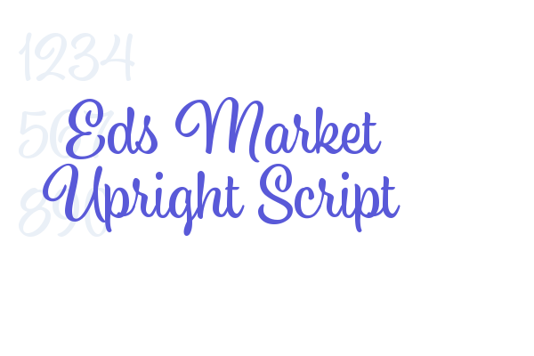 Eds Market Upright Script