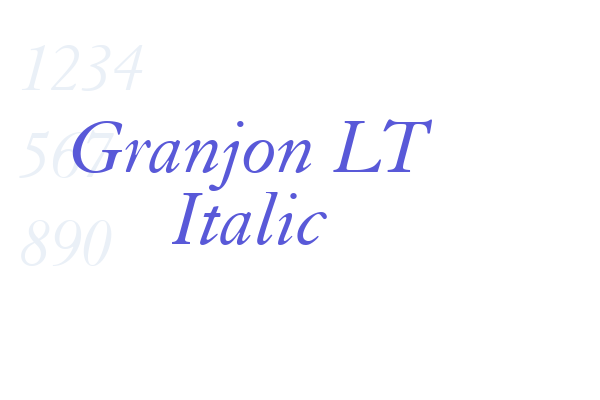 Granjon LT Italic