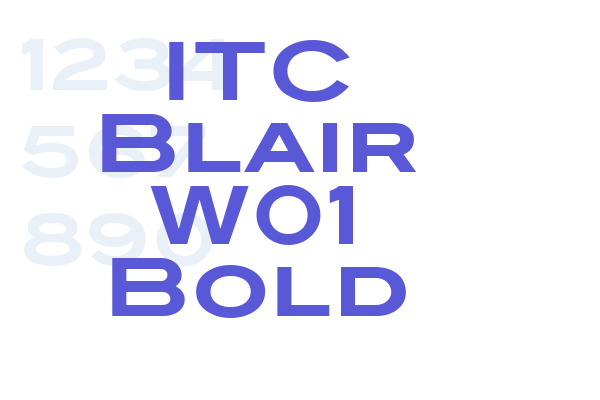 ITC Blair W01 Bold